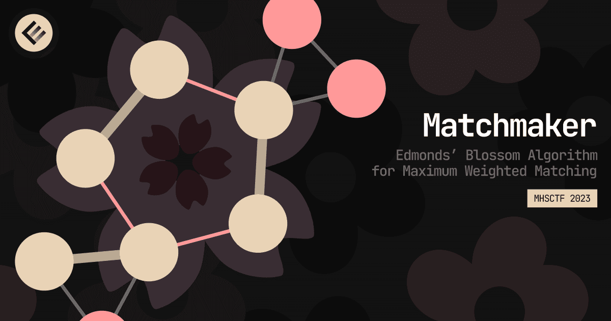 MHSCTF 2023: Edmonds’ Blossom Algorithm for Maximum Weighted Matching